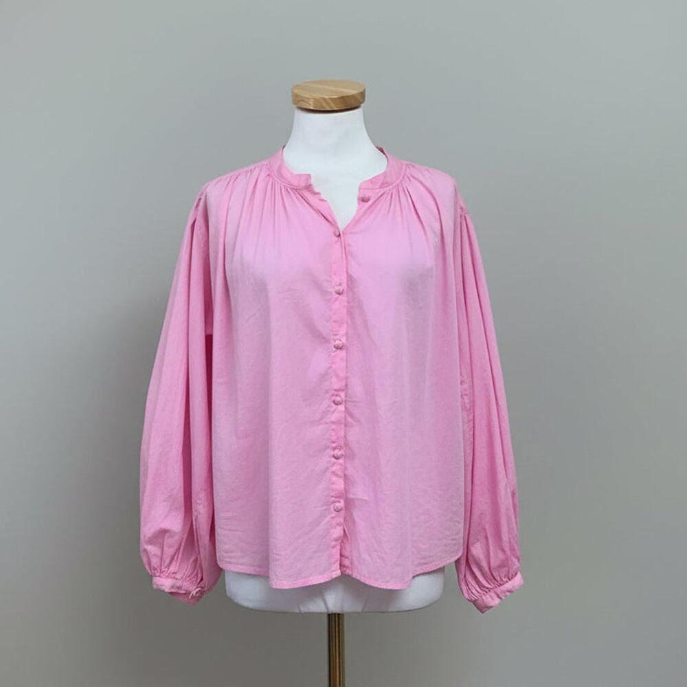 Berenice hot pink cotton blouse, size M